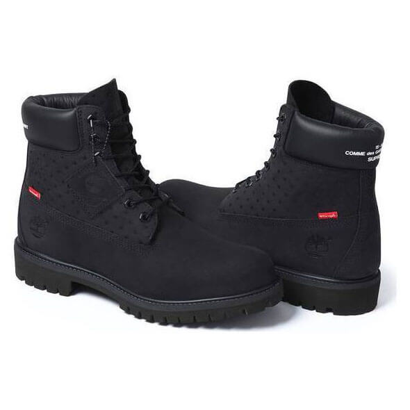 シュプリーム 靴 偽物 シュプリーム Timberland 6" Boot x Comme des Garcons Black20E21C6