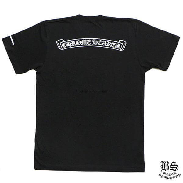 日本未入荷 クロムハーツ  Tシャツ 偽物 スクロールラベル ブラック 20040206