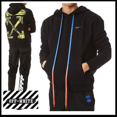 OFF WHITE  レプリカ パーカー 通販  ARROWS スリム HOODIE OMBB034F19E30010