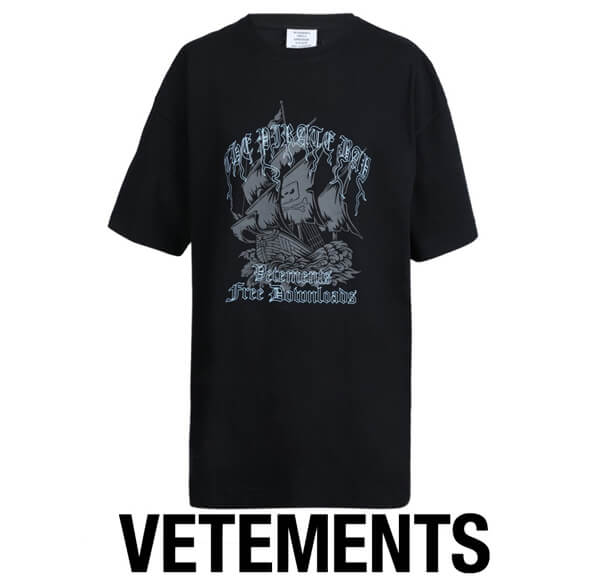 ヴェトモンスーパーコピー（ヴェトモン）The Pirate Bay T-Shirt201116B14809104
