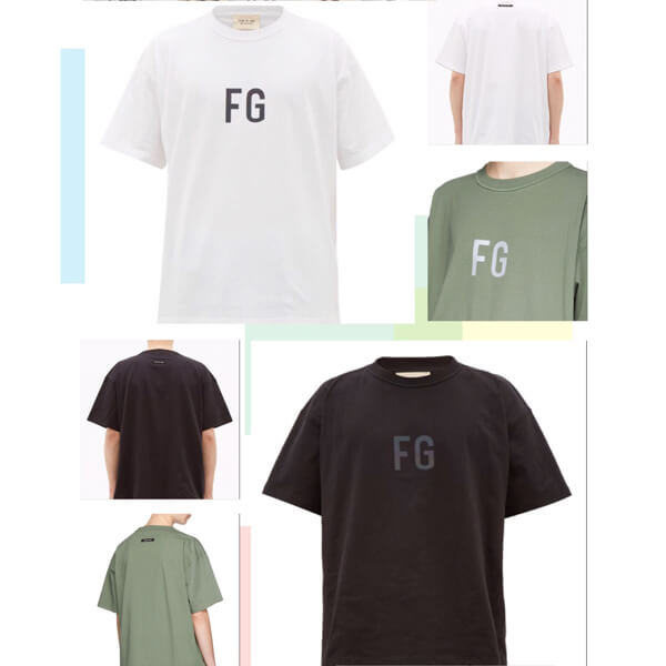 ★大人気★フィアオブゴッド fg tシャツ 偽物 Logo Tシャツ 21041558