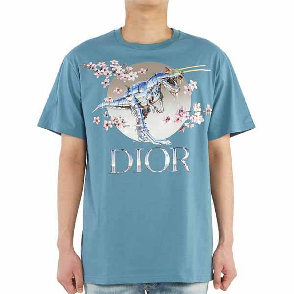 ディオール x Sorayama ロゴプリント Tシャツ 偽物 ☆2色 J602B0533
