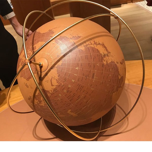 エルメス 国内未入荷 オデッセー24 Odyssee 24 レザー 偽物 地球儀Globe H311950M