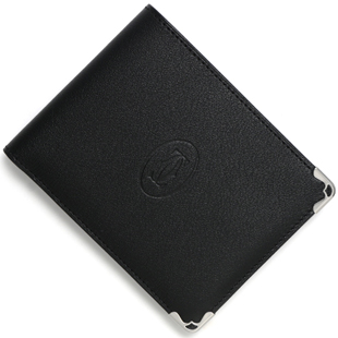 カルティエコピー カルティエ 二つ折財布 マスト 【MUST】 ブラック L3001369 メンズ