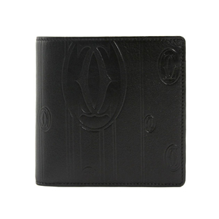 カルティエコピー カルティエ 二つ折財布 パシャ ブラック L3001209 メンズ