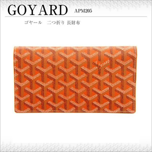 ゴヤールコピー 二つ折り 長財布 メンズ レディース オレンジ APM20507 ORANGE 高級