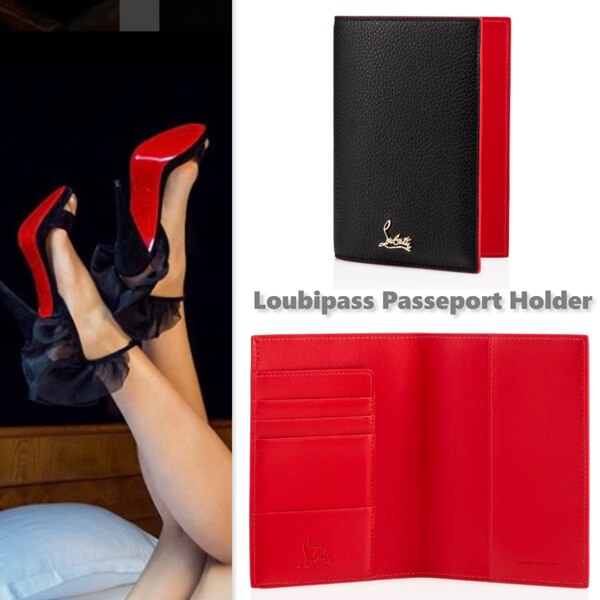 ルブタンLoubipass パスポートケースホルダー旅行 パスポートケース ウォレット 1185071CM6S