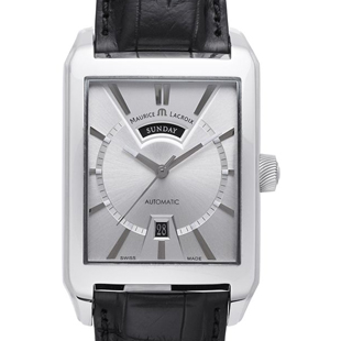 モーリスラクロア ポントス レクタンギュラー デイデイト PT6237-SS001-13E 新品 腕時計 メンズ