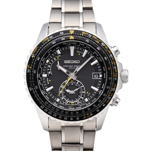 セイコー スカイ プロフェッショナル ワールドタイム ソーラー電波 SBDM007 新品 腕時計 メンズ 送料無料
