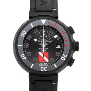 ルイ・ヴィトン タンブール オートマティック ダイビング クロノグラフ XL Q102F0 新品 腕時計 メンズ 送料無料