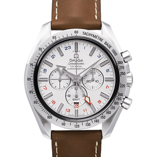 オメガ スピードマスター ブロードアロー コーアクシャルGMT Ref.3881.30.37新品腕時計メンズ