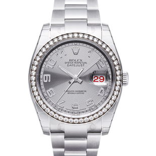 ロレックス デイトジャスト ダイアモンドベゼル 116244 新品腕時計メンズ送料無料