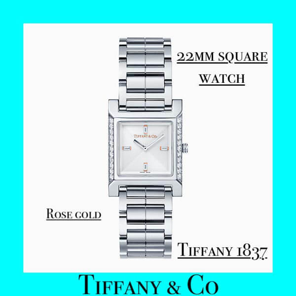 ティファニー 時計 コピー   1837 Makers 22mm Square Watch201015b18