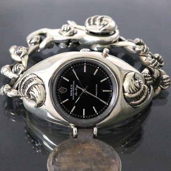 クロムハーツ ロレックス コピー 14000 エアキング クロー 蓋付き ウォッチケース 腕時計